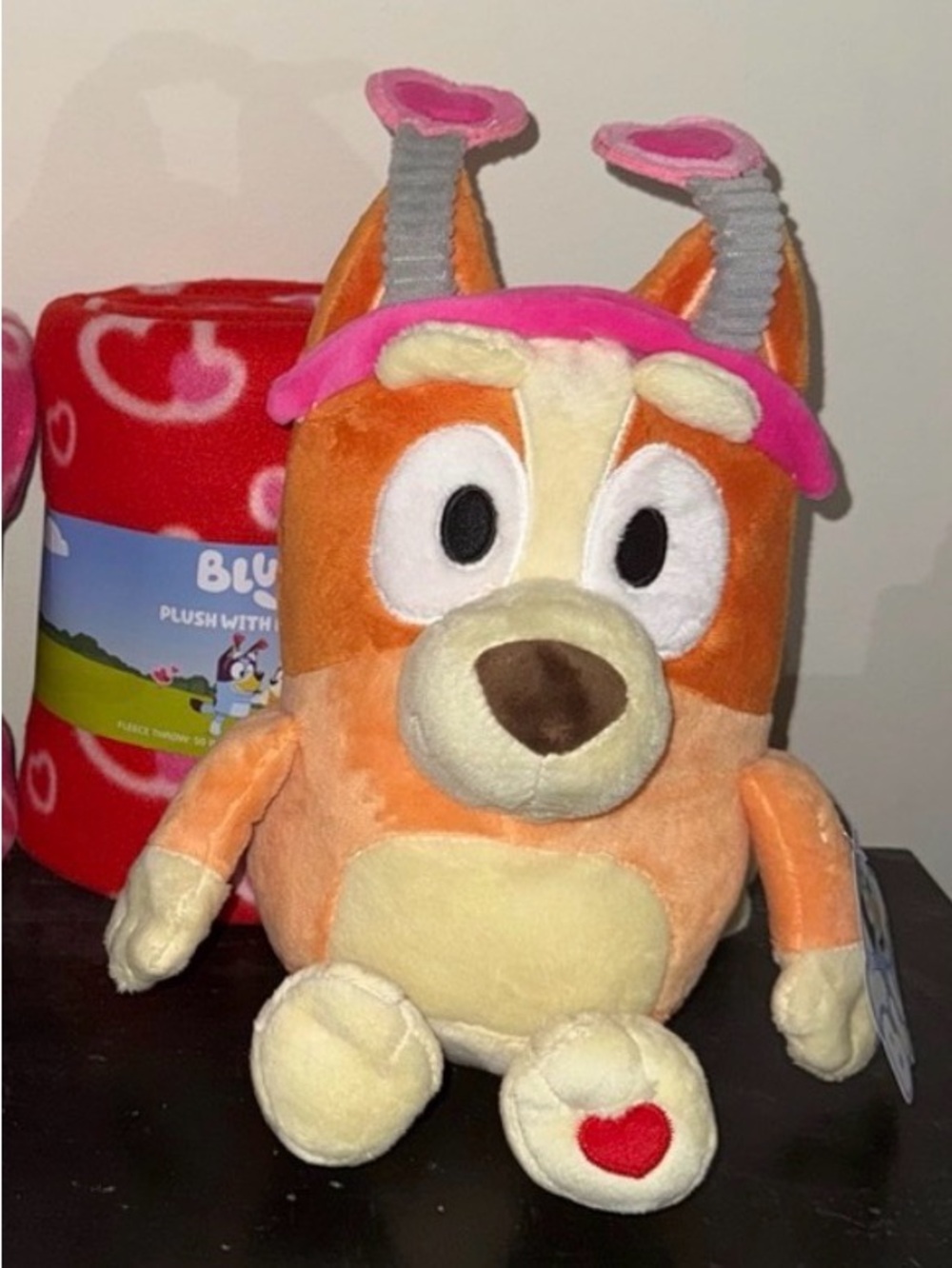 Dingo Bluey Plush with blanket